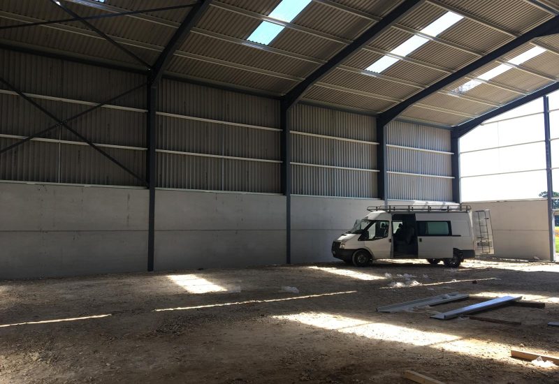 Grain store — structural steel project by Loughryan Engineering